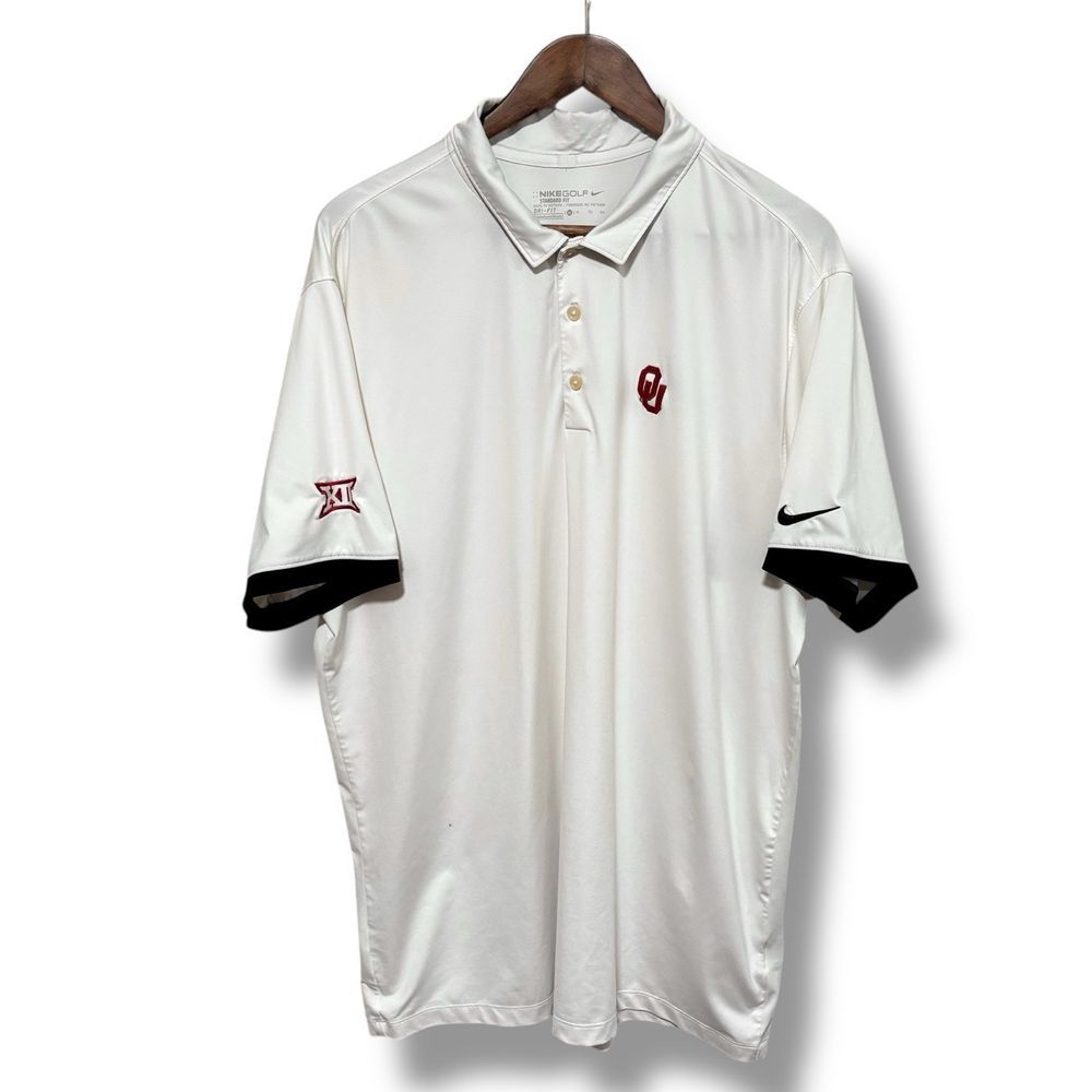 Nike Golf Men's Oklahoma Sooners Standard Fit Polo Shirt Size XL 25 x 33